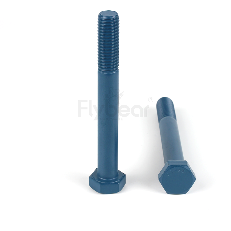 蓝色Xylan 1070外六角半牙螺栓