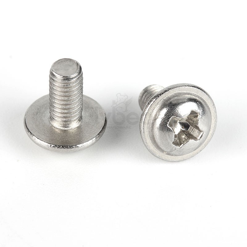 304不锈钢十字盘头凸缘螺钉DIN967
