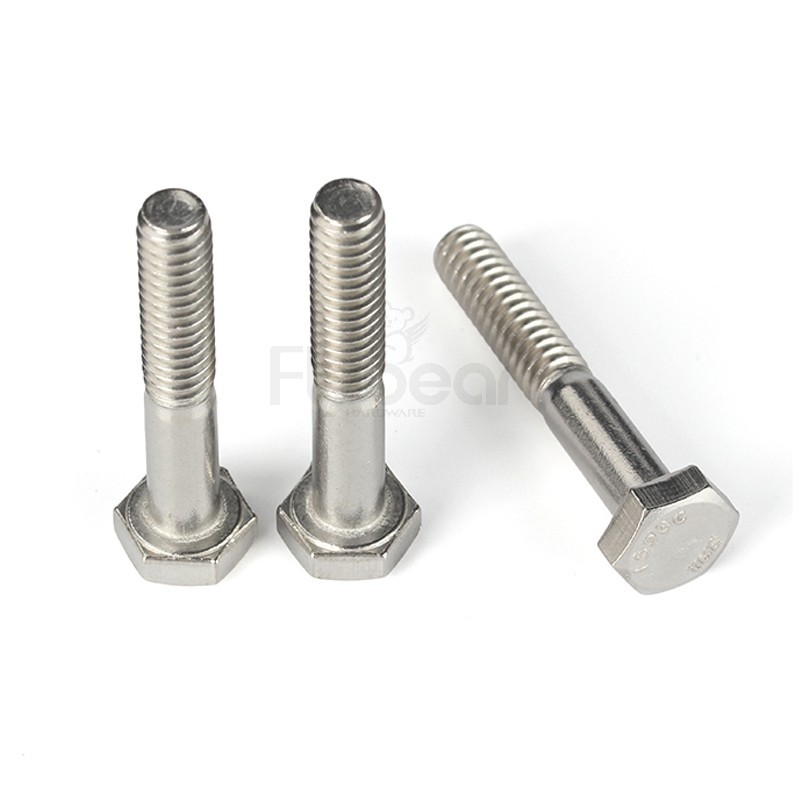 304不锈钢外六角半牙螺栓ASME18.2.1