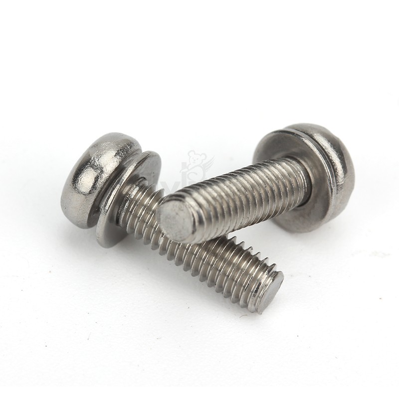 304不锈钢A2-50十字槽盘头带平垫组合螺钉Q/DM-03