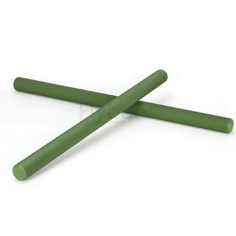 A193.B7合金钢华福绿色铁氟龙美制细牙牙棒ASMEB16.5M