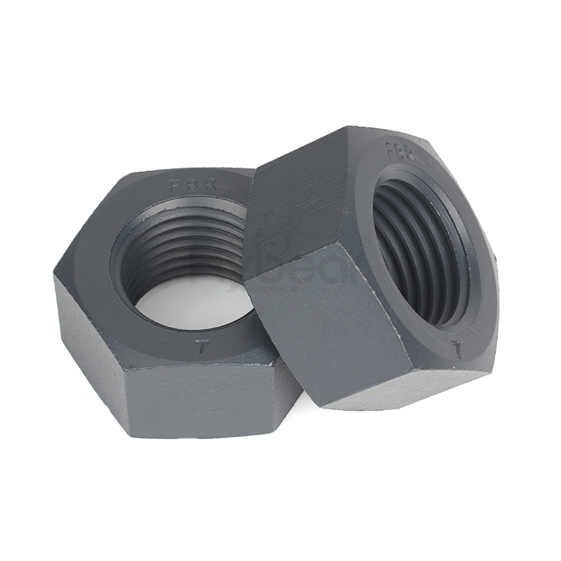 A194 GR.7合金钢华福灰色铁氟龙米制六角螺母ASMEB18.2.4.1M